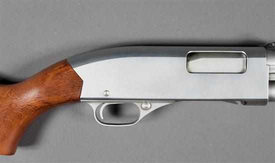 Appraisal: Winchester model Police gauge single barrel slide-action shotgun serial L