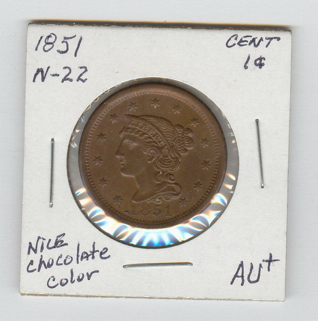 Appraisal: U S LARGE CENT Nice estate coin