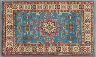 Appraisal: Uzbek Shirvan Carpet ' x ' Uzbek Shirvan Carpet '