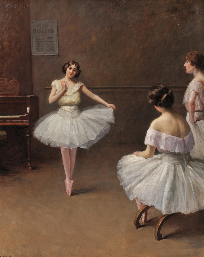 Appraisal: Fanny Fleury French - Ballerinas Signed P FLEURY l l