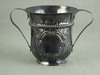 Appraisal: CAUDLE CUP - Circa London hallmarked silver caudle cup two