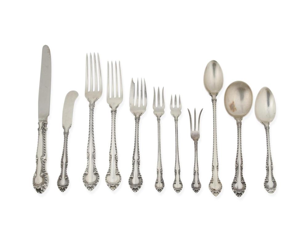 Appraisal: A Gorham English Gadroon sterling silver flatware service Circa -