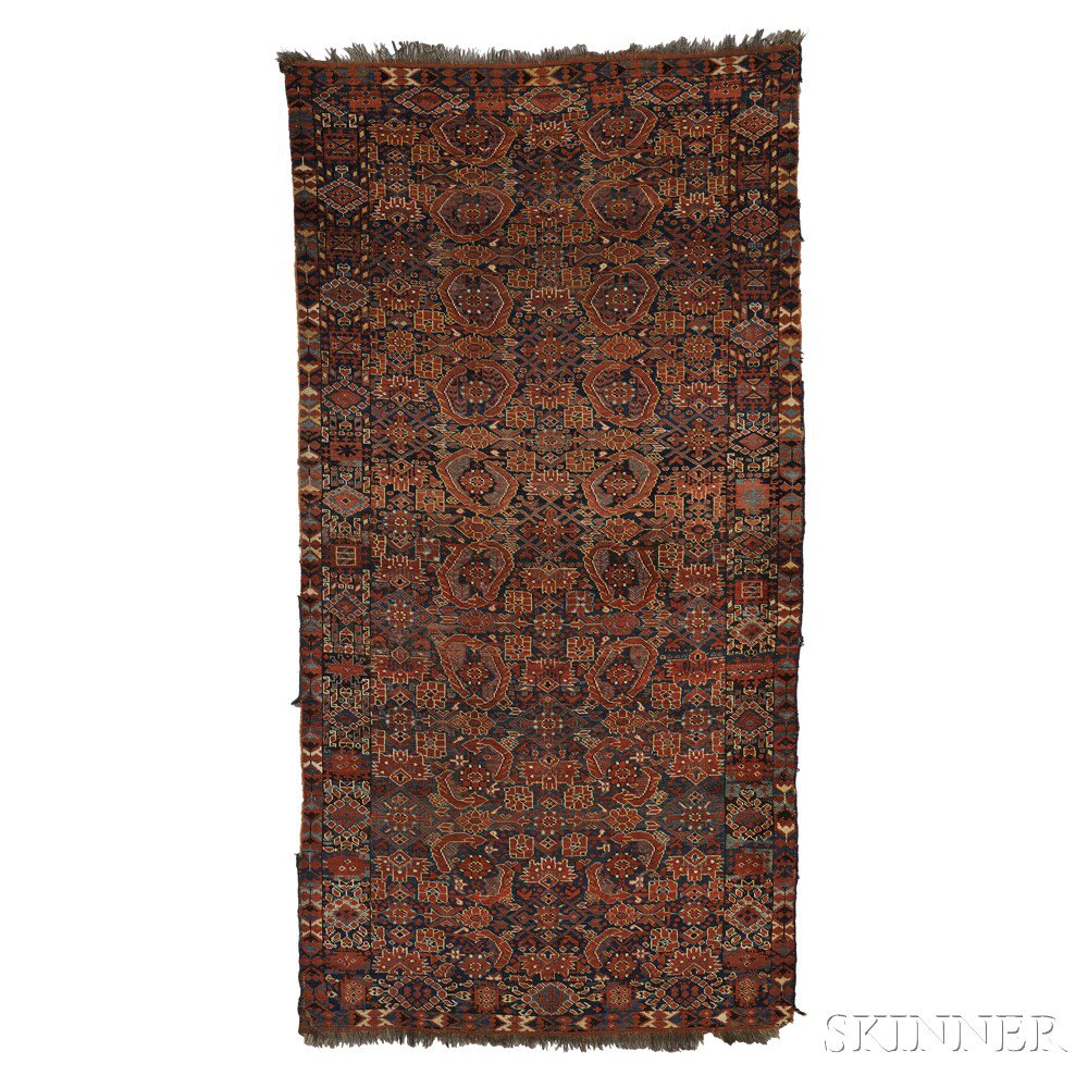 Appraisal: Beshir Carpet West Turkestan late th century the abrashed midnight