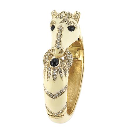 Appraisal: Ciner Horse Head Bangle Estimate -