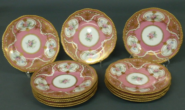 Appraisal: Limoges service plates set of ten dia