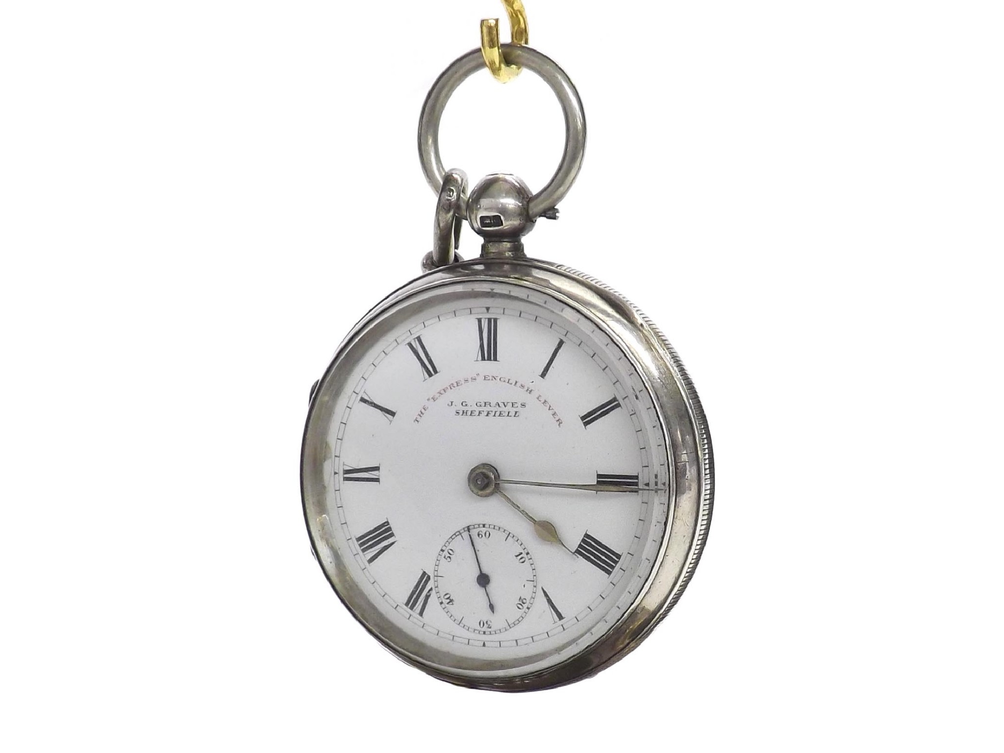 Appraisal: J G Graves 'The Express' English lever silver pocket watch