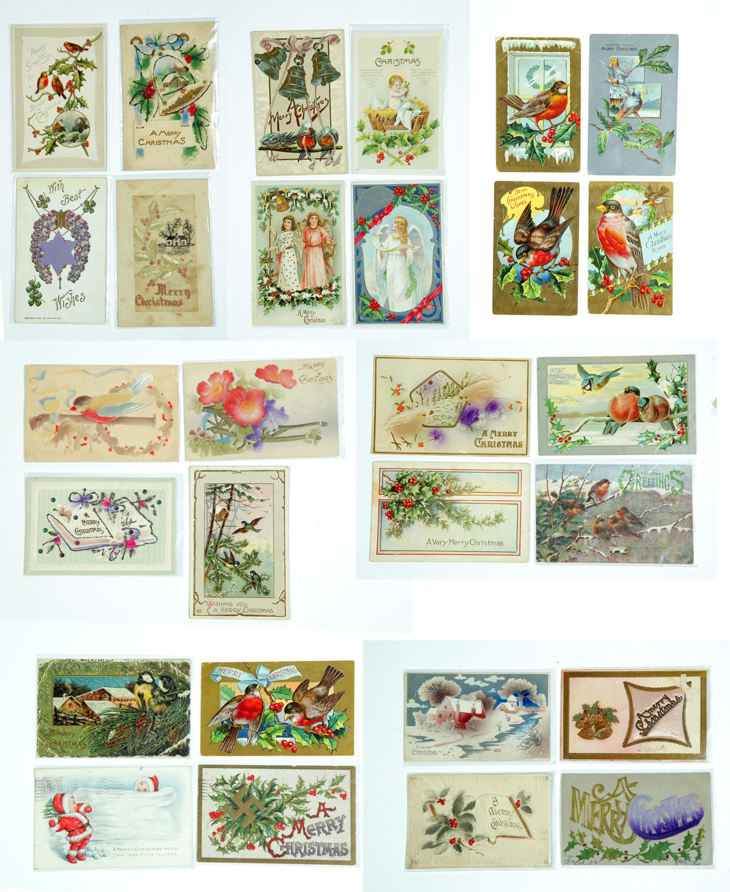 Appraisal: COLLECTION OF CHRISTMAS POSTCARDS American st quarter- th century Collection