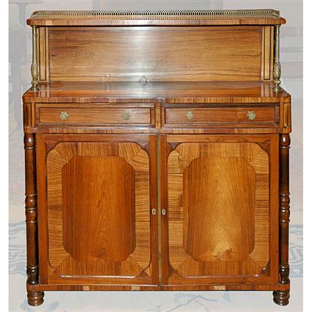 Appraisal: Regency Style Rosewood Chiffonier Estimate -