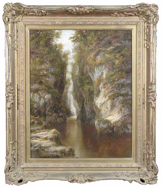 Appraisal: Albert E Gyngell British active - A view of Fairy