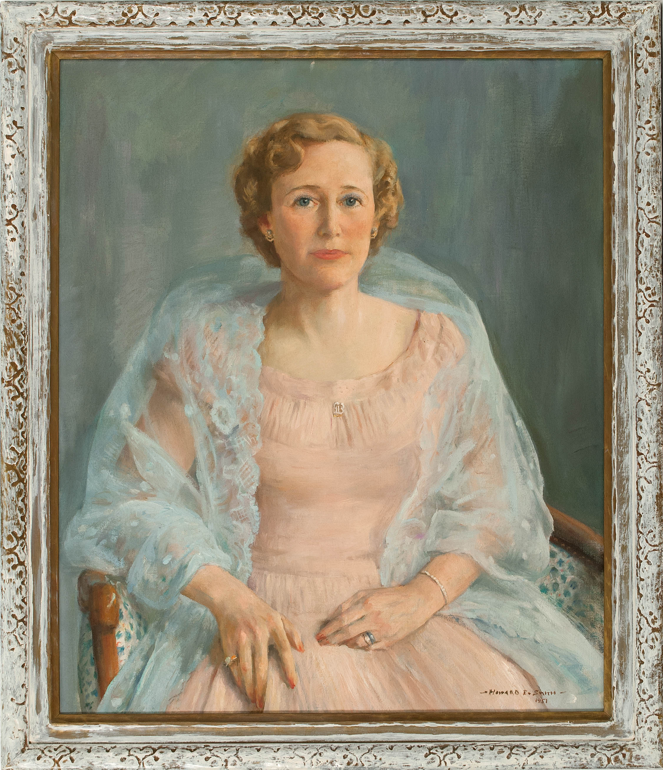 Appraisal: HOWARD EVERETT SMITHAmerican - Portrait of a society woman Signed