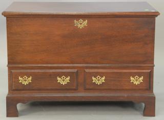 Appraisal: Chippendale style mahogany blanket chest ht in wd in dp