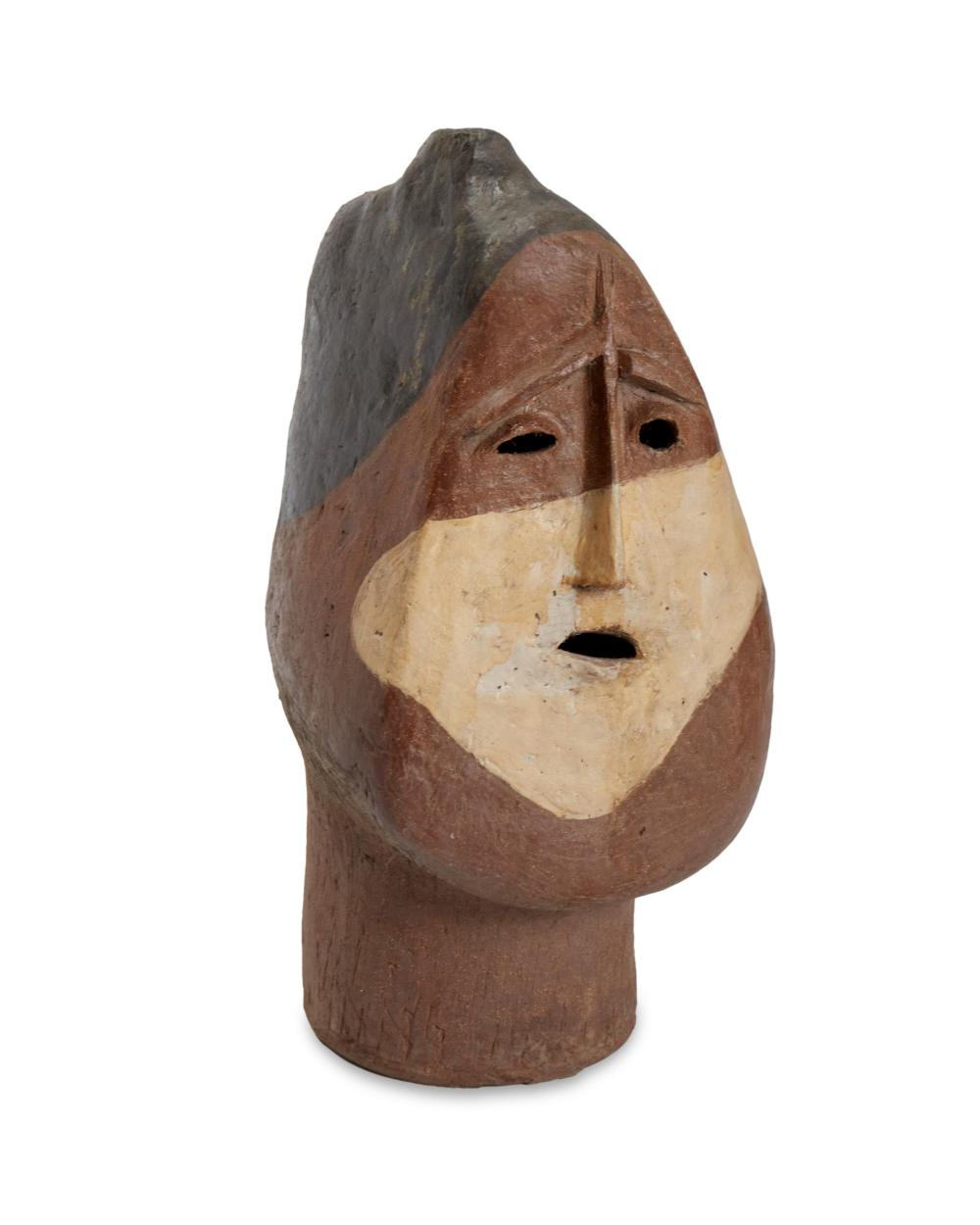 Appraisal: A mid-century modern studio pottery figural sculpture Mid- th Century