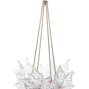 Appraisal: A Lalique Champs- lys es Chandelier th Century Diameter inches