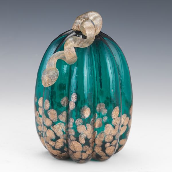 Appraisal: MURANO ART GLASS FAIRYTALE PUMPKIN x Hand blown art glass