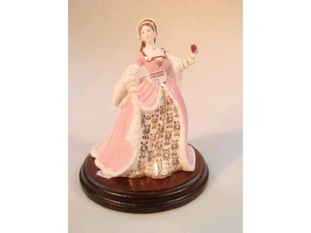 Appraisal: A Wedgwood figure 'Anne Boleyn' cm high with stand