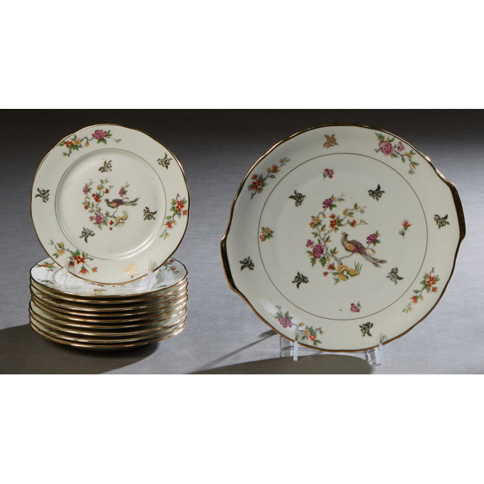 Appraisal: French Limoges Eleven Piece Dessert Set th c by Veritable