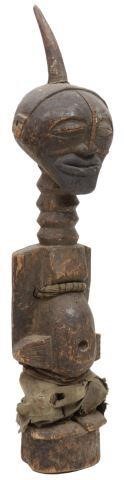 Appraisal: African carved wood Nkisi power figure Songye peoples Democratic Republic