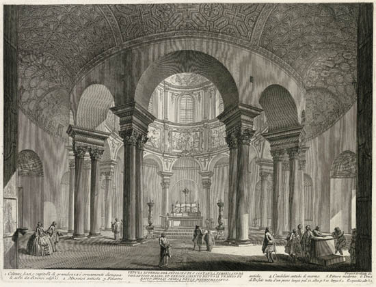 Appraisal: GIOVANNI B PIRANESI Veduta Interna del Sepolcro di S Costanza