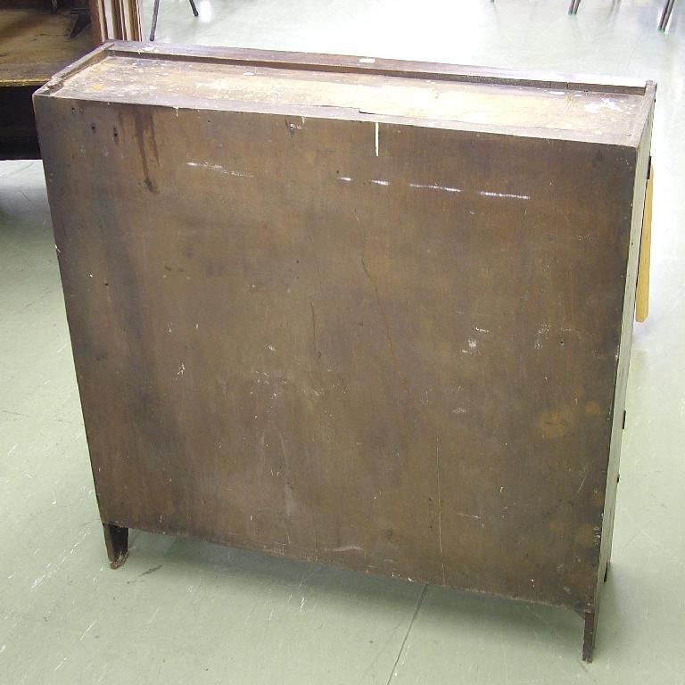 Appraisal: Late th century stained pine instrument display cabinet fitted with