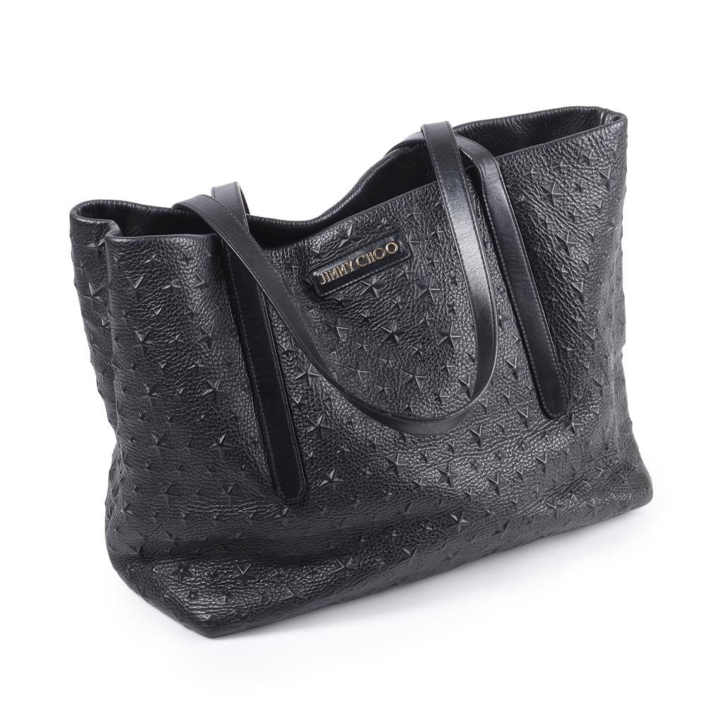 Appraisal: Jimmy Choo Sofia Star Pimlico studded black leather tote bag