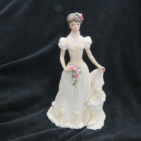 Appraisal: Cybis Porcealin Figurine of a Bride elaborate gown holding flowers