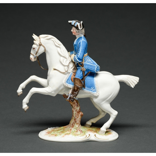 Appraisal: A Nymphenberg Spanish riding school equestrian figure the officer in