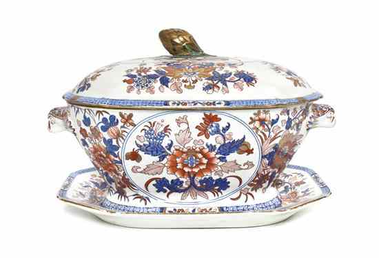 Appraisal: An English Spode Stone China Lidded Tureen th century having