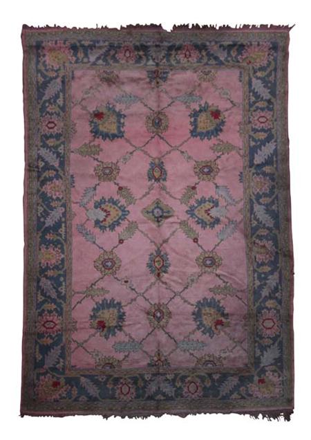 Appraisal: An Ushak carpet early th century the salmon pink field