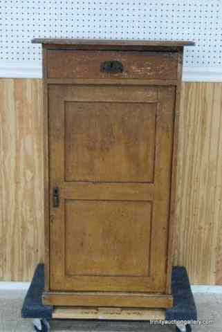 Appraisal: Antique Oak Store Front Register Check Out BaseThis is for