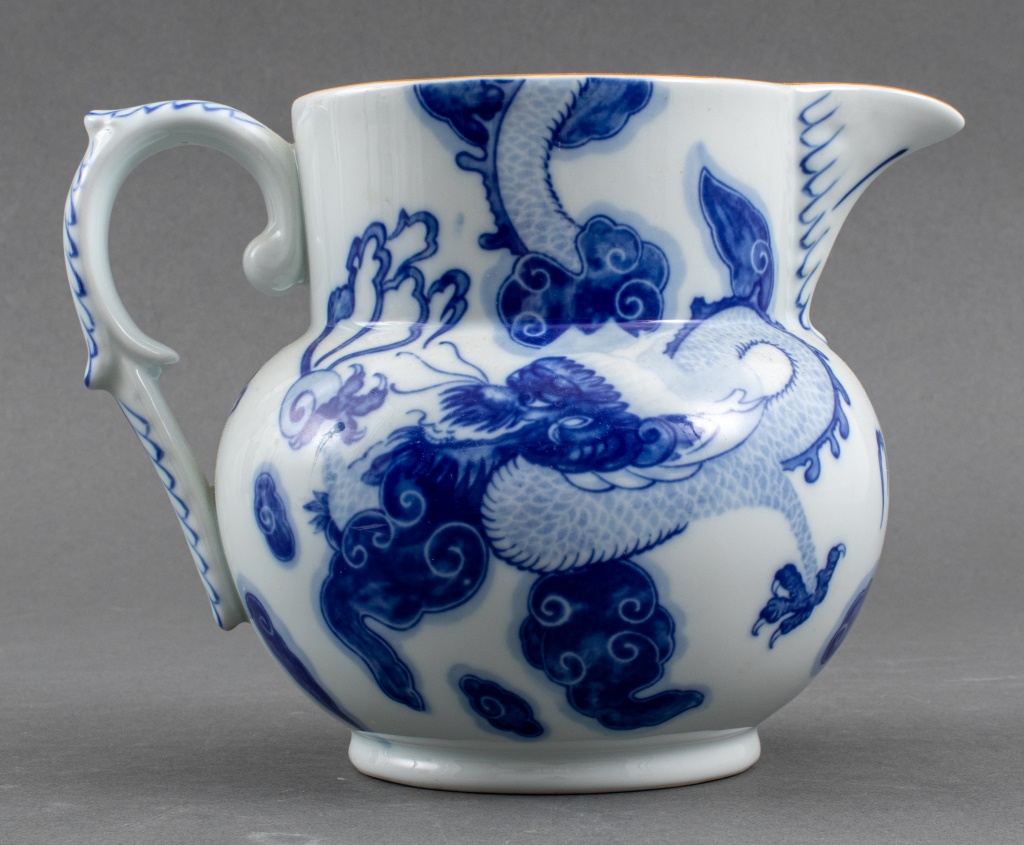 Appraisal: MOTTAHEDEH PORCELAIN PITCHER FOR TIFFANY CO Mottahedeh for Tiffany Co