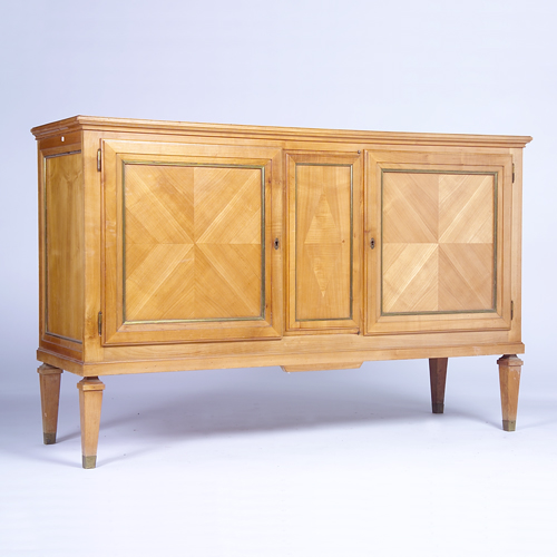 Appraisal: ART DECO Cabinet with brass inlay and parquetry door fronts