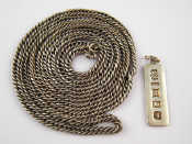 Appraisal: A white metal tests silver chain approx cm gms and