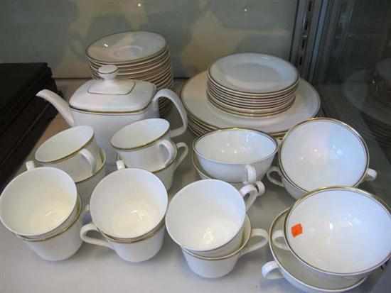 Appraisal: ROYAL DOULTON 'GOLD CONCORD' PART DINNER SET INCLUDING TEA POT