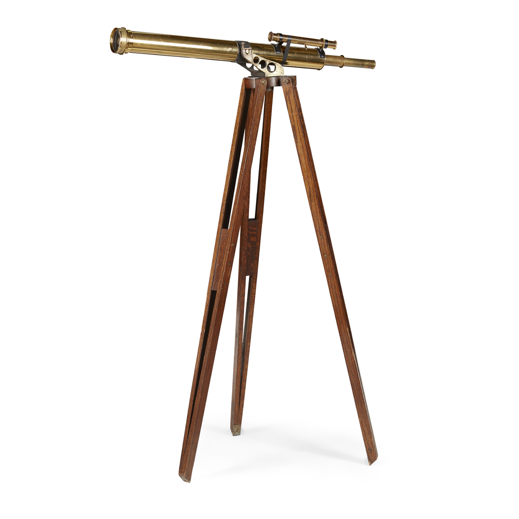 Appraisal: THE COMET' -INCH BRASS TELESCOPE AND STAND DOLLOND LONDON LATE