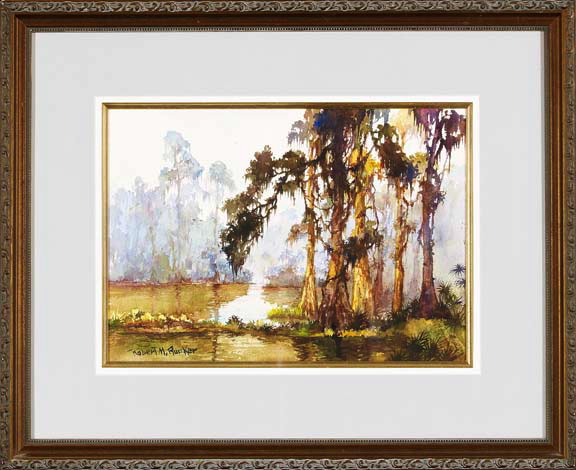 Appraisal: Robert M Rucker American Louisiana - Cypress Trees on the