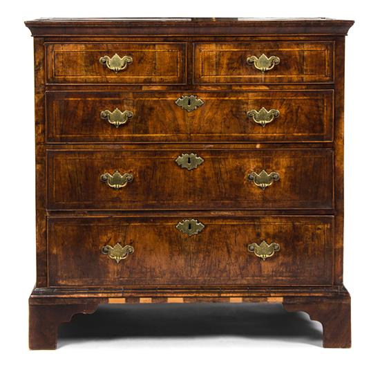 Appraisal: Sale Lot A George I Walnut Chest of Drawers th