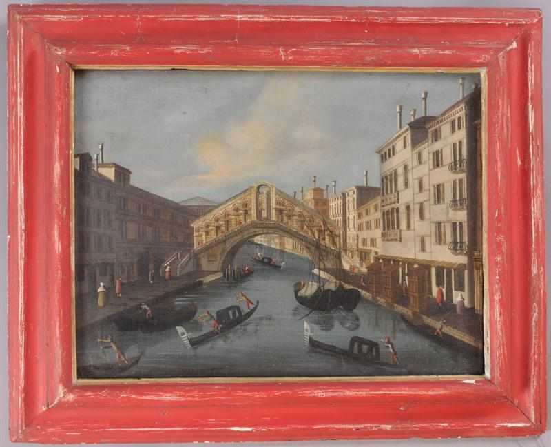 Appraisal: ITALIAN SCHOOL THE GRAND CANAL Oil on canvas Provenance Property