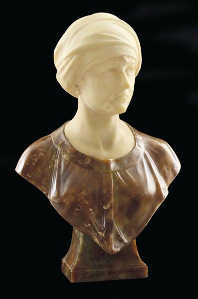 Appraisal: FERDINANDO VICHI ITALIAN - BUST OF A LADY WEARING A