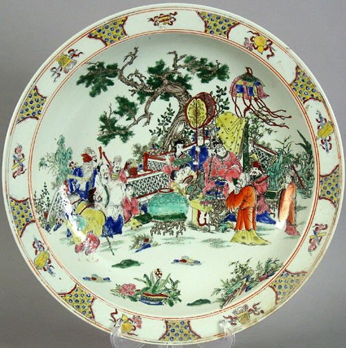 Appraisal: Export porcelain charger dia