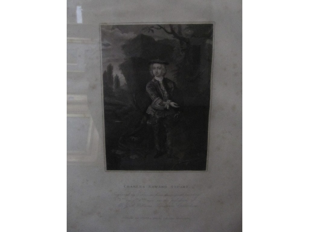 Appraisal: Engraving 'Charles Edward Stewart'