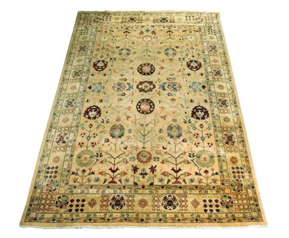 Appraisal: RUG Pakistan Peshawar ' x ' hand-knotted wool on cotton