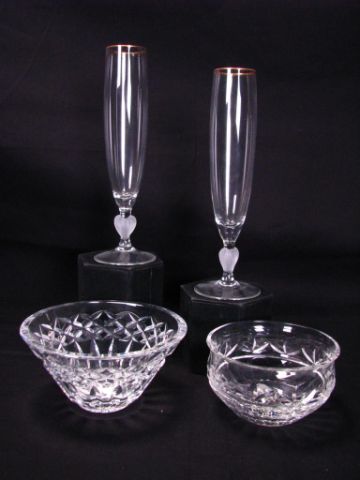 Appraisal: Waterford Crystal Bowls and Champagne Flutes including Coleraine five inch