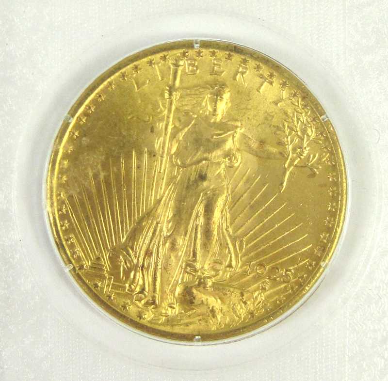 Appraisal: U S TWENTY DOLLAR GOLD COIN Saint Gaudens type -P