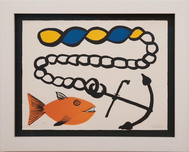 Appraisal: ALEXANDER CALDER - POISSON PAS ANCRE Lithograph in colors on