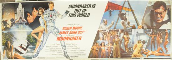 Appraisal: Moonraker banners complete set of four US rolled A condition