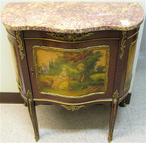 Appraisal: LOUIS XV STYLE VERNIS MARTIN SIDE CABINET Spain th century