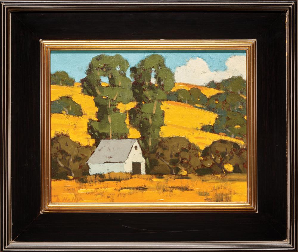 Appraisal: Donny Hahn American California th c Golden Fields with Farmhouse