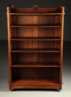 Appraisal: Rare Early Stickley Brothers Open Bookcase No Joseph Hoffmann For