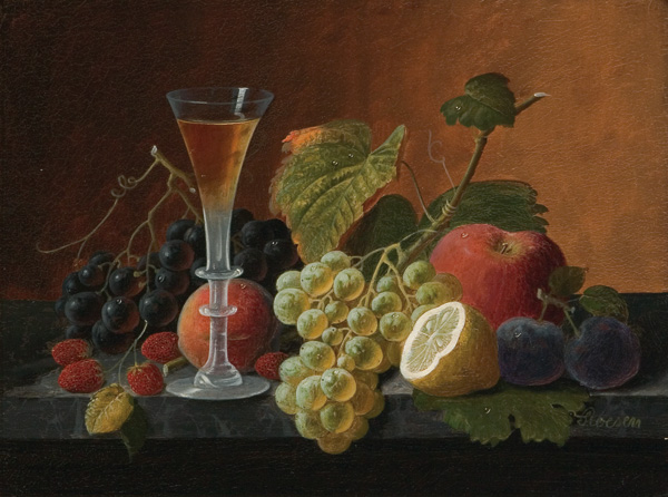 Appraisal: ROESEN SEVERIN American - ''Fruit Arrangement'' oil on panel x