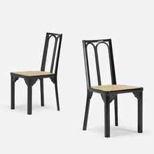 Appraisal: Josef Hoffmann CHAIRS PAIR J J KohnAustria painted beech Josef